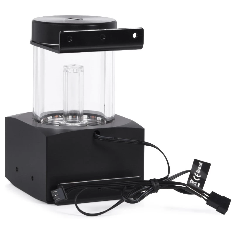 Alphacool Core 100 Aurora 15393 paisuntasäiliö, D5/VPP, ARGB, asetaali/akryyli, musta