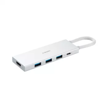 USB-keskitin Xiaomi XMDS05YM 5-in-1 Type-C USB 3.2 Gen 1 valkoinen