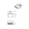 Rasiakansi DeLOCK 64013 USB Type-C musta
