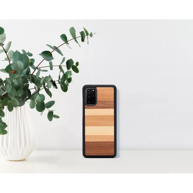 Man and Wood -suojakotelo Samsung Galaxy S20+:lle – musta