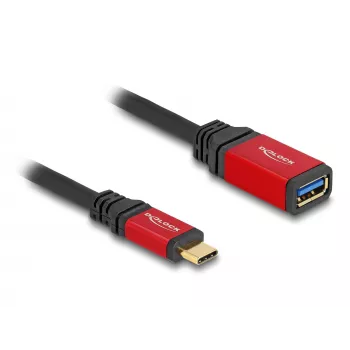 USB-sovitin DeLOCK 60172 USB Type-C uros - USB Type-A naaras 10 Gbit/s 15 cm punainen metalli