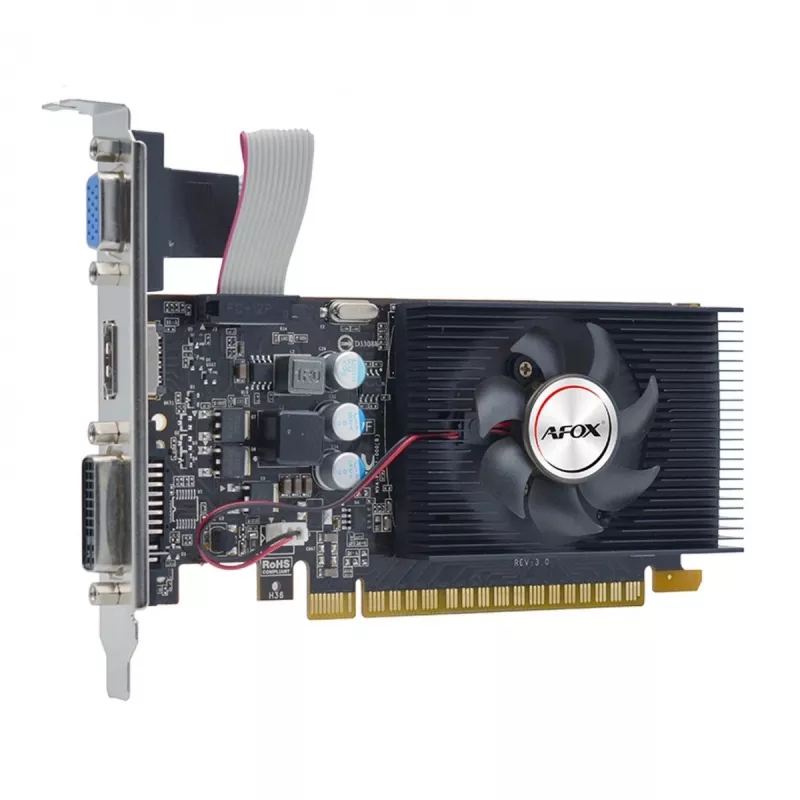 Näytönohjain AFOX AF240-1024D3L2 — NVIDIA GeForce GT 240, 1 GB DDR3, 128-bittinen, PCIe 2.0