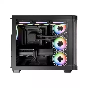 Tietokonekotelo LC-Power LC-8001B-ON Midi Tower musta