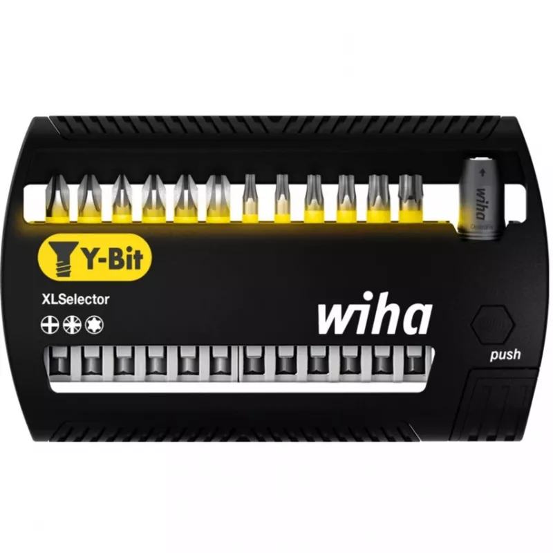 WIHA 41834 - teräsarja XLSelector, 13 osaa sekalainen, 50 mm, Y-terä (41834)