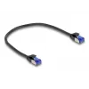 Verkkokaapeli DeLOCK RJ45 Cat.6A S/FTP ohut 0,25 m musta