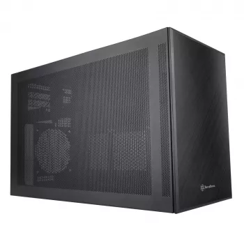 SilverStone SST-SG17B Micro-ATX / Mini-ITX-kotelo - musta