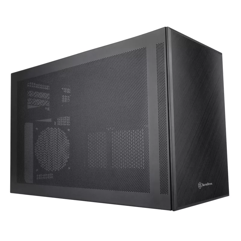 SilverStone SST-SG17B Micro-ATX / Mini-ITX-kotelo - musta