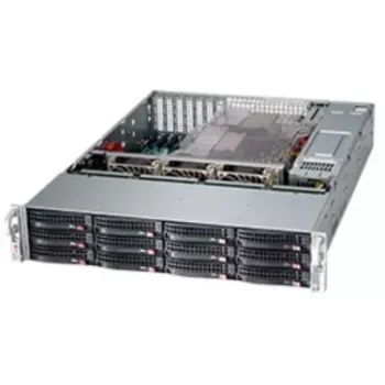 Palvelinkotelo Supermicro SC826BE1C4-R1K23LPB rack musta