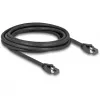 DeLOCK RJ45-verkkokaapeli Cat.8.1 S/FTP 3 m 40 Gbit/s musta