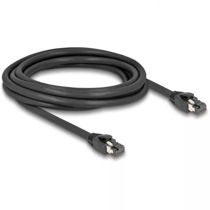 DeLOCK RJ45-verkkokaapeli Cat.8.1 S/FTP 3 m 40 Gbit/s musta