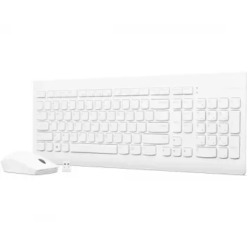 Lenovo GX30W75336 510 langaton näppäimistö- ja hiirisarja, 2,4 GHz nano-USB, valkoinen