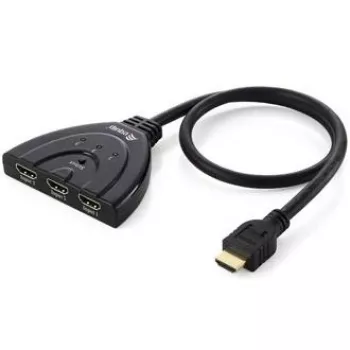 Equip 3x1 HDMI -kytkin, 1920 x 1080 pikseliä, Full HD, musta
