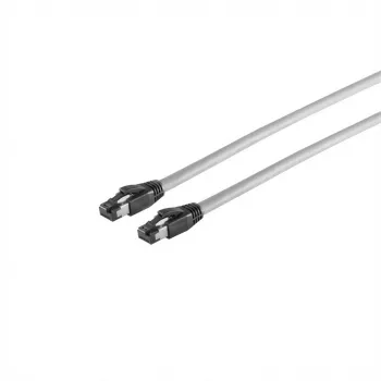 Verkkokaapeli Captiva 80287 patch-kaapeli CAT 8 RJ45 5m harmaa