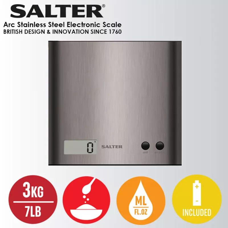 Keittiövaaka Salter 1087 SSDRCEU16 Pro hopea