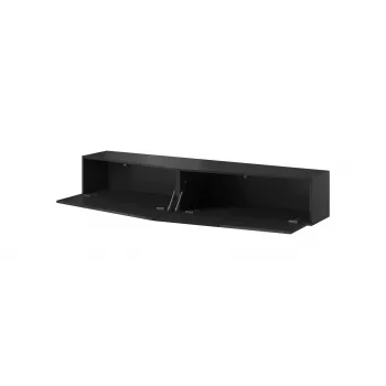Cama TV-taso VIGO SLANT 180cm (2x90) musta/musta kiiltävä