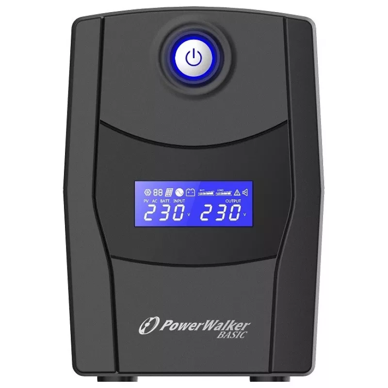 PowerWalker VI 600 STL Line-Interactive 0,6 kVA 360 W 2 AC-lähtöä