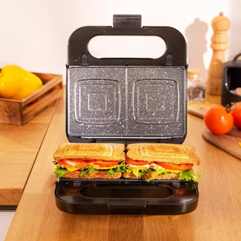 Cecotec voileipägrilli | Rock’nToast 4in1 | 1000 W | levyjen määrä 4 | musta