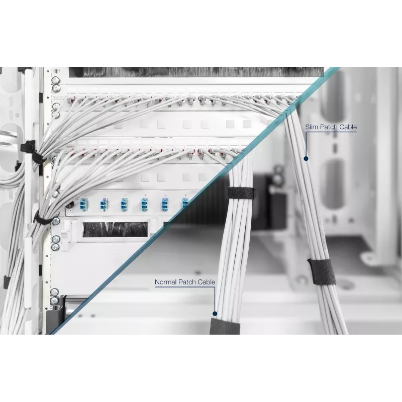 Verkkokaapeli Digitus CAT 6 U/FTP ohut patch-kaapeli RJ-45 Cat6 1 m harmaa