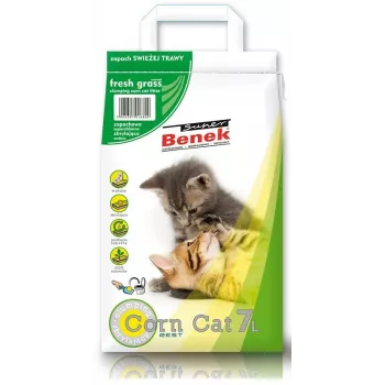 Certech Super Benek Corn Cat Fresh Grass - maissikissanhiekka paakkuuntuva 7 l