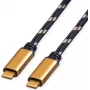 ROLINE GOLD USB4 Gen3x2 40Gbit/s -kaapeli C-C ST/ST 100W 1m - kaapeli - digitaalinen/data (11.02.9038)
