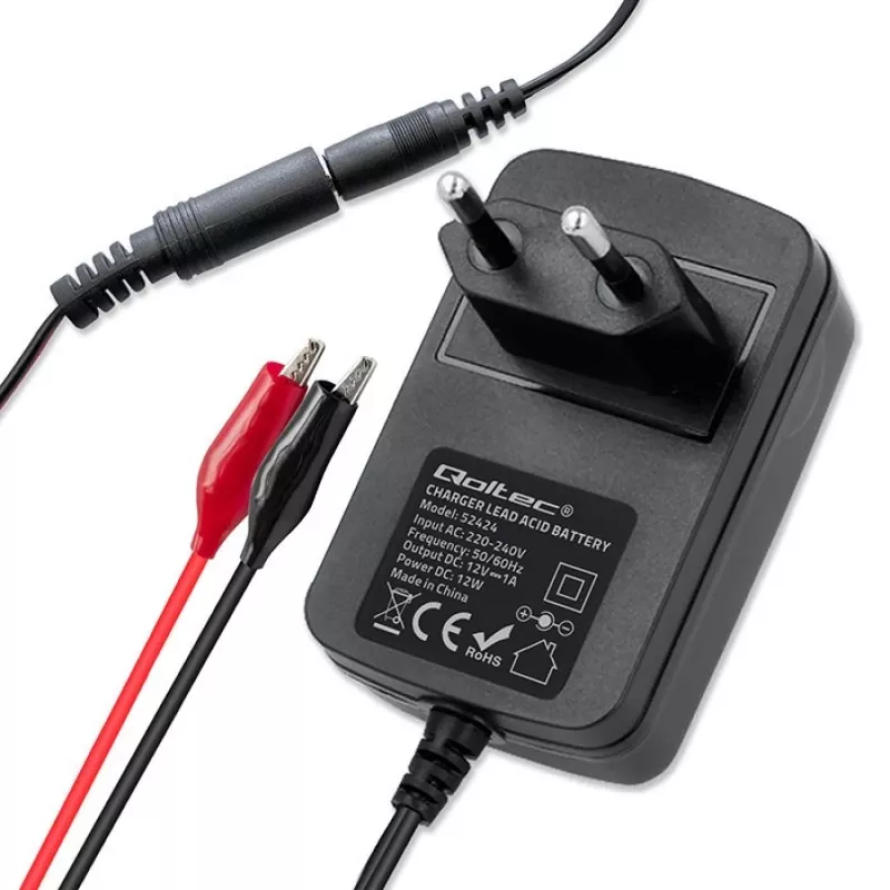 Akkulaturi QOLTEC laturi AGM GEL STD 12V 1,5A