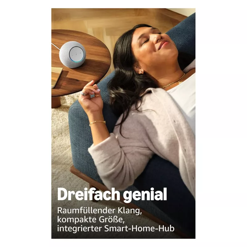 Amazon Echo Dot Max 2025 - Glacier White - Bluetooth (B0DKLVWZPF)