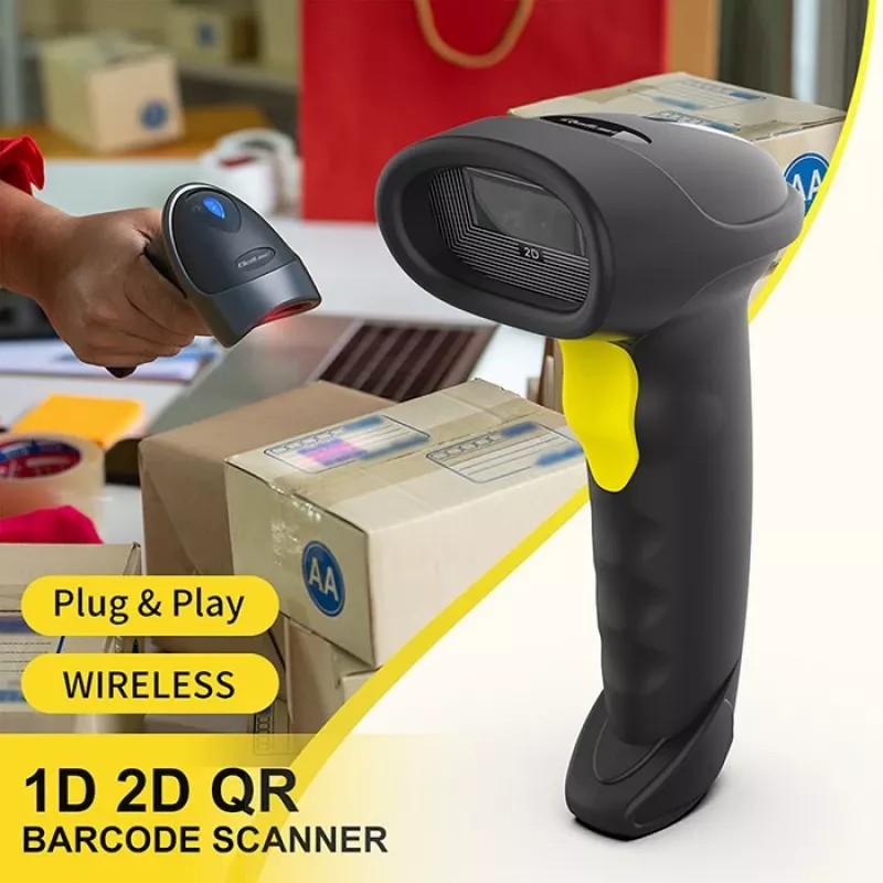 Viivakoodinlukija QOLTEC 50880 1D/2D USB — käsiskanneri USB-liitännällä