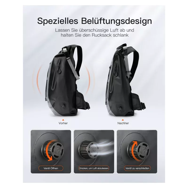 inateck kannettavan tietokoneen reppu BP06003 harmaa/musta 25-30L
