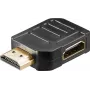 Goobay HDMI™-kulma-adapteri 270° vaakasuora, 8K @ 60 Hz, kullattu (65750)