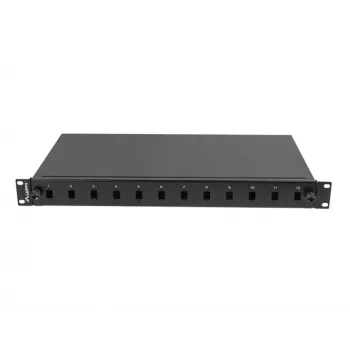 Kuitukaapelointikotelo LANBERG FOP1-12SS-LDB — 12x SC Simplex, 12x LC Duplex