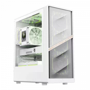 Gamemax-kotelo | AERIS 330 MW | valkoinen | Mini-Tower | virtalähde ei sisälly