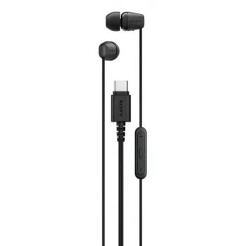Sony IER-EX15C kuulokemikrofoni johdollinen in-ear puhelut/musiikki USB Type-C musta