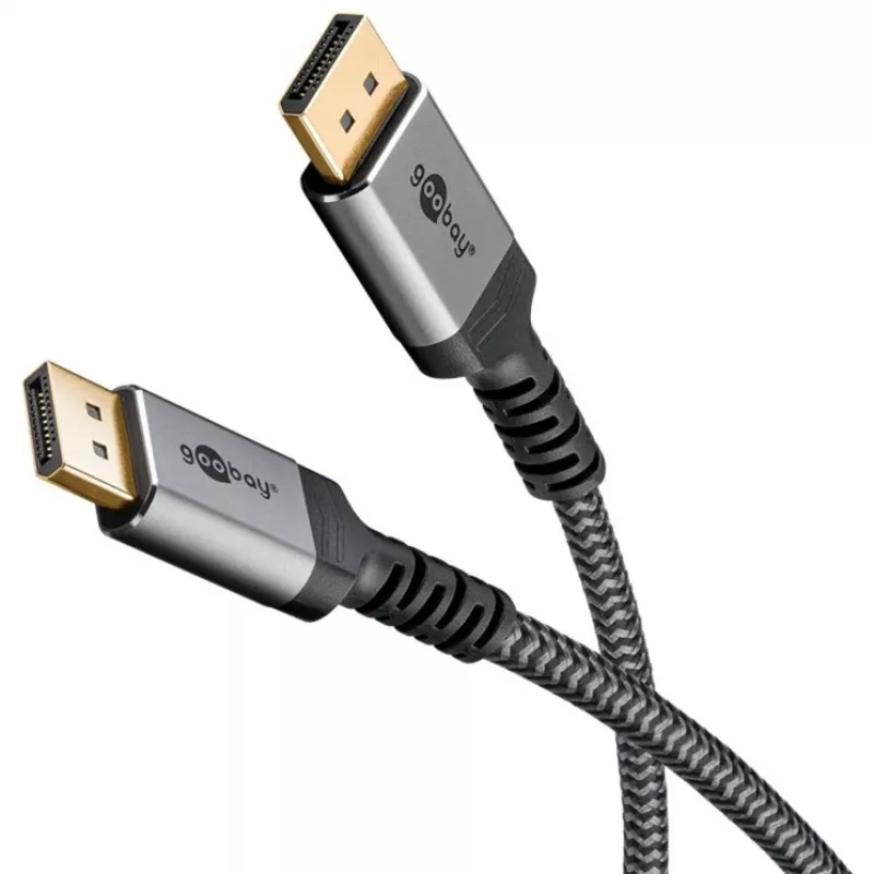 Pro Displayport 1.4 Sleeved - DisplayPort-kaapeli - 2m - musta