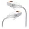 Verkkokaapeli Ubiquiti UACC-Cable-Patch-EL-C6A-15M-W RJ-45 Cat6a 15 m läpinäkyvä valkoinen