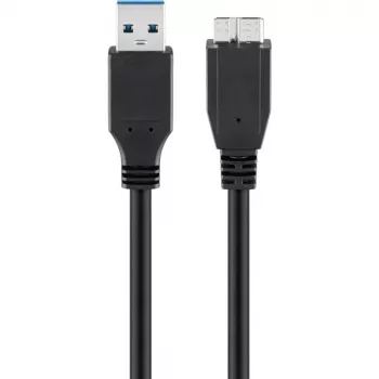 USB-A - micro-USB-B kaapeli GOOBAY 95026 — 1,8 m, uros-uros, musta