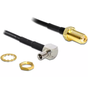 Koaksiaalikaapeli DeLOCK 88487 TS-9 SMA 1,45m musta