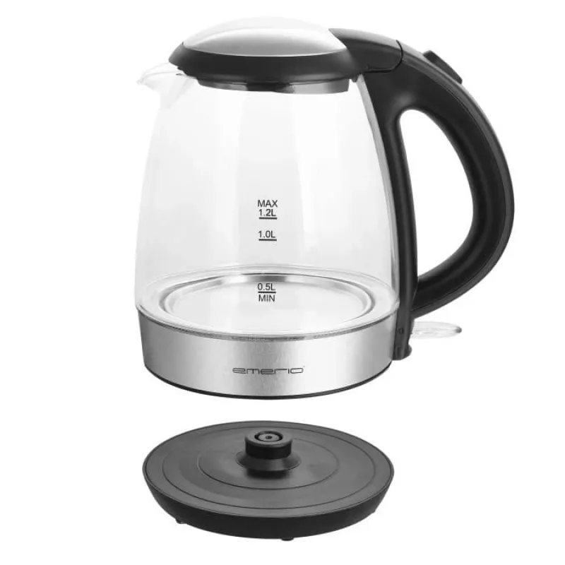 Vedenkeitin Emerio 1,2L 2200W lasi