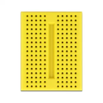 DELOCK 18320 muovinen prototyyppilevy, keltainen, 36×46×10 mm