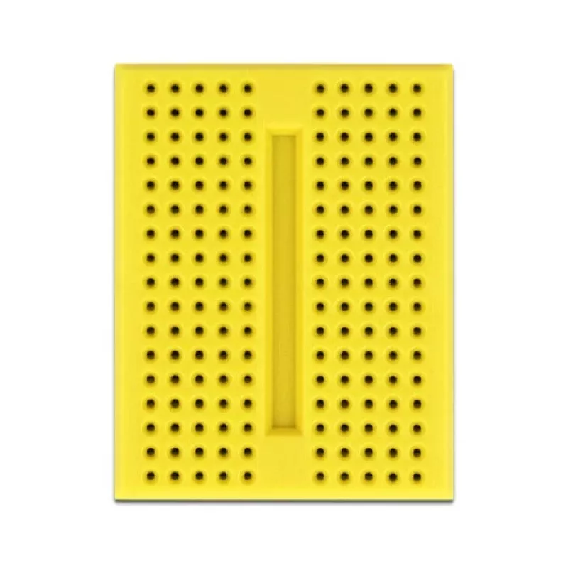 DELOCK 18320 muovinen prototyyppilevy, keltainen, 36×46×10 mm