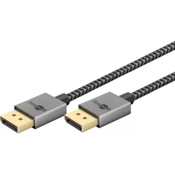 Goobay ohut DisplayPort-kaapeli 2.0/2.1 40 Gbit/s 2 m (77445)