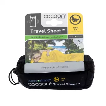 Cocoon TravelSheet suorakaiteen muotoinen makuupussi silkki harmaa