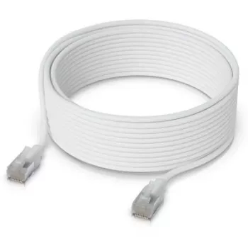 Verkkokaapeli Ubiquiti UACC-Cable-Patch-EL-C6A-12M-W RJ-45 Cat6a 12 m läpinäkyvä valkoinen