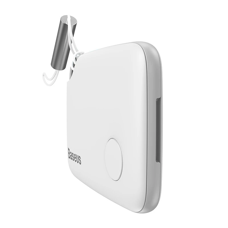 Baseus T2 ZLFDQT2-02 mini avaimenetsin (jäljitin), 75 mAh, 80–100 dB, valkoinen