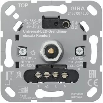 gira S3000 UniLED kiertohimmennin Comfort (malli 245500)