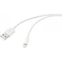 Renkforce USB-kaapeli USB 2.0 USB-A-uros, Apple Lightning -uros 2,00 m valkoinen (matta) RF-5724086 (RF-5724086)