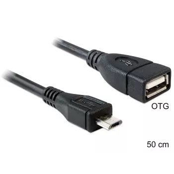 USB-kaapeli DeLOCK 50 cm Micro-USB B USB 2.0 A 83183