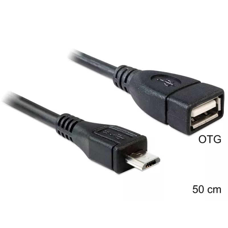 USB-kaapeli DeLOCK 50 cm Micro-USB B USB 2.0 A 83183