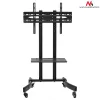 Maclean MC-739 ammattimainen televisiovaunu pyörillä, 32-65 tuumaa (165,1 cm), enintään 40 kg, VESA enintään 400x600, musta