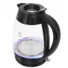Lafe Essential XL CEG016 lasinen sähkökäyttöinen vedenkeitin, 2 l, 2200 W, musta
