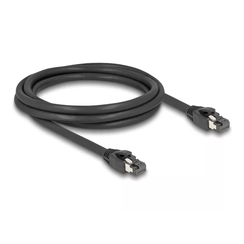 DeLOCK RJ45 verkkokaapeli Cat.8.1 S/FTP 2m 40Gbps musta